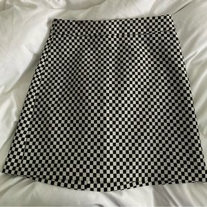 Zara checkered skirt